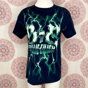 Billie Eilish Black Logo Lightening Graphic T Shirt Size S Concert Green Merch